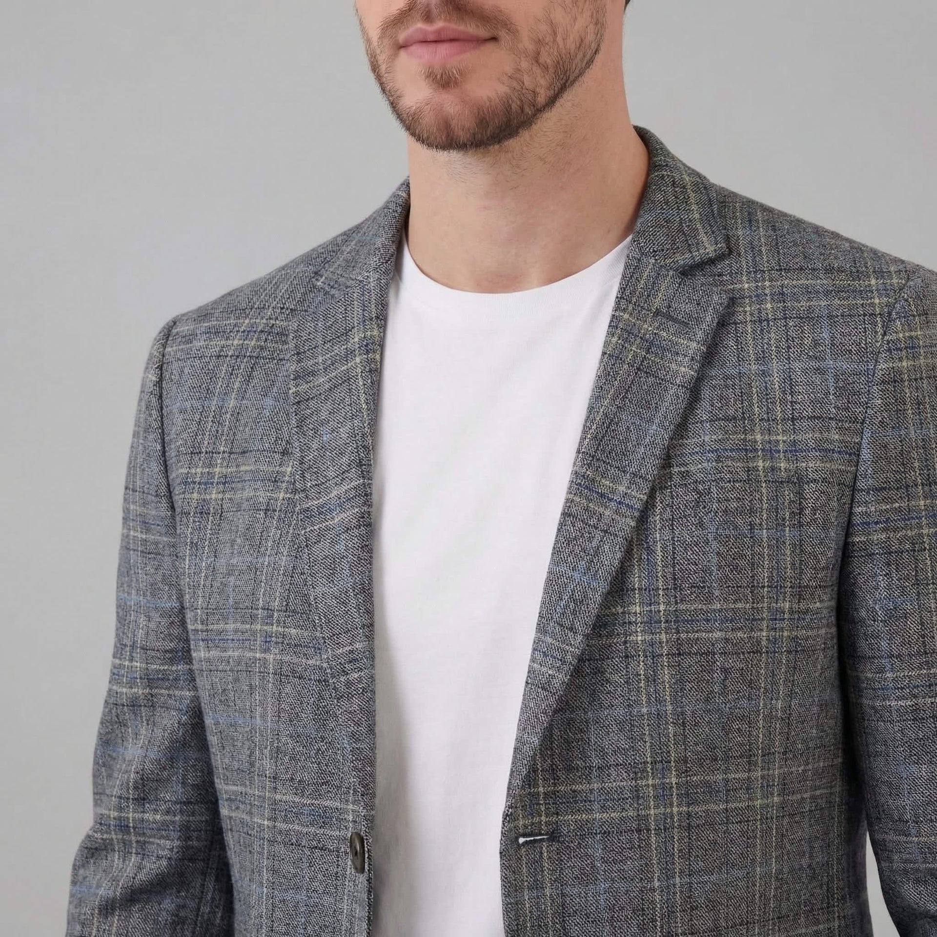 Fisher Lightweight Plaid Blazer