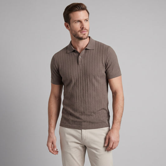 Quentin Chevron Knit Polo_1