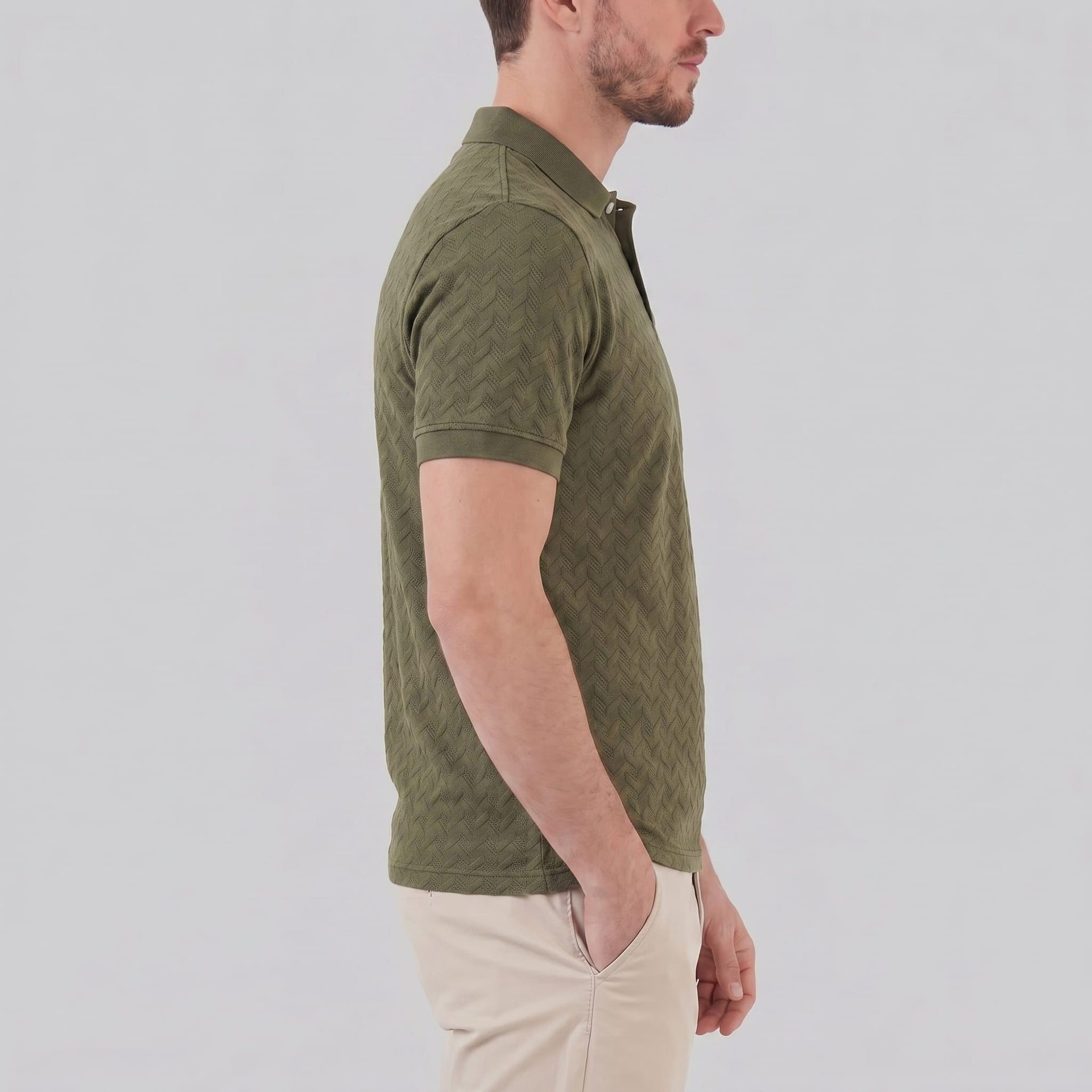 Quentin Chevron Knit Polo