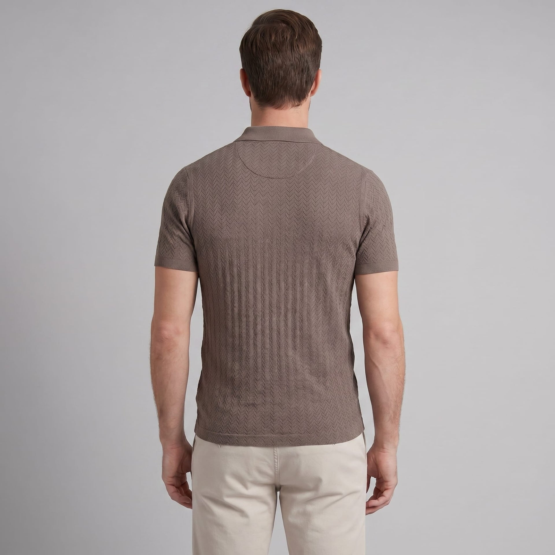 Quentin Chevron Knit Polo