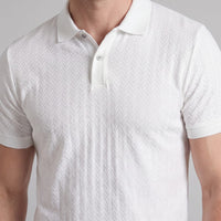 Quentin Chevron Knit Polo