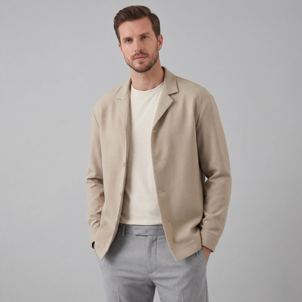 Fletcher Unstructured Textured Blazer