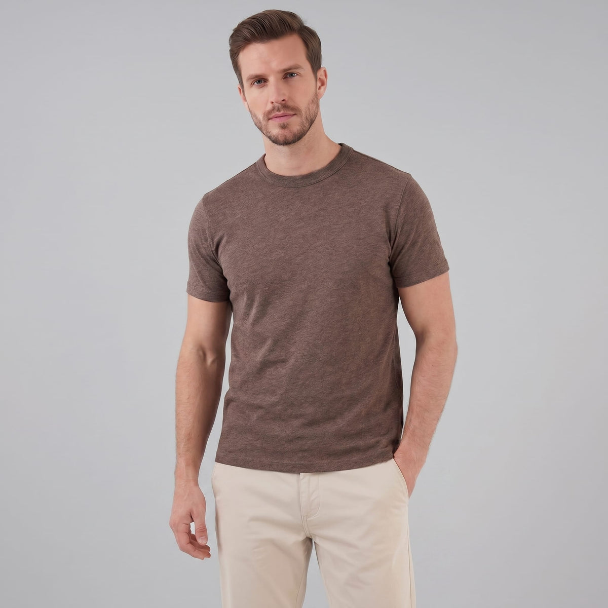 Ian Cotton Blend Crew Neck T-Shirt_1
