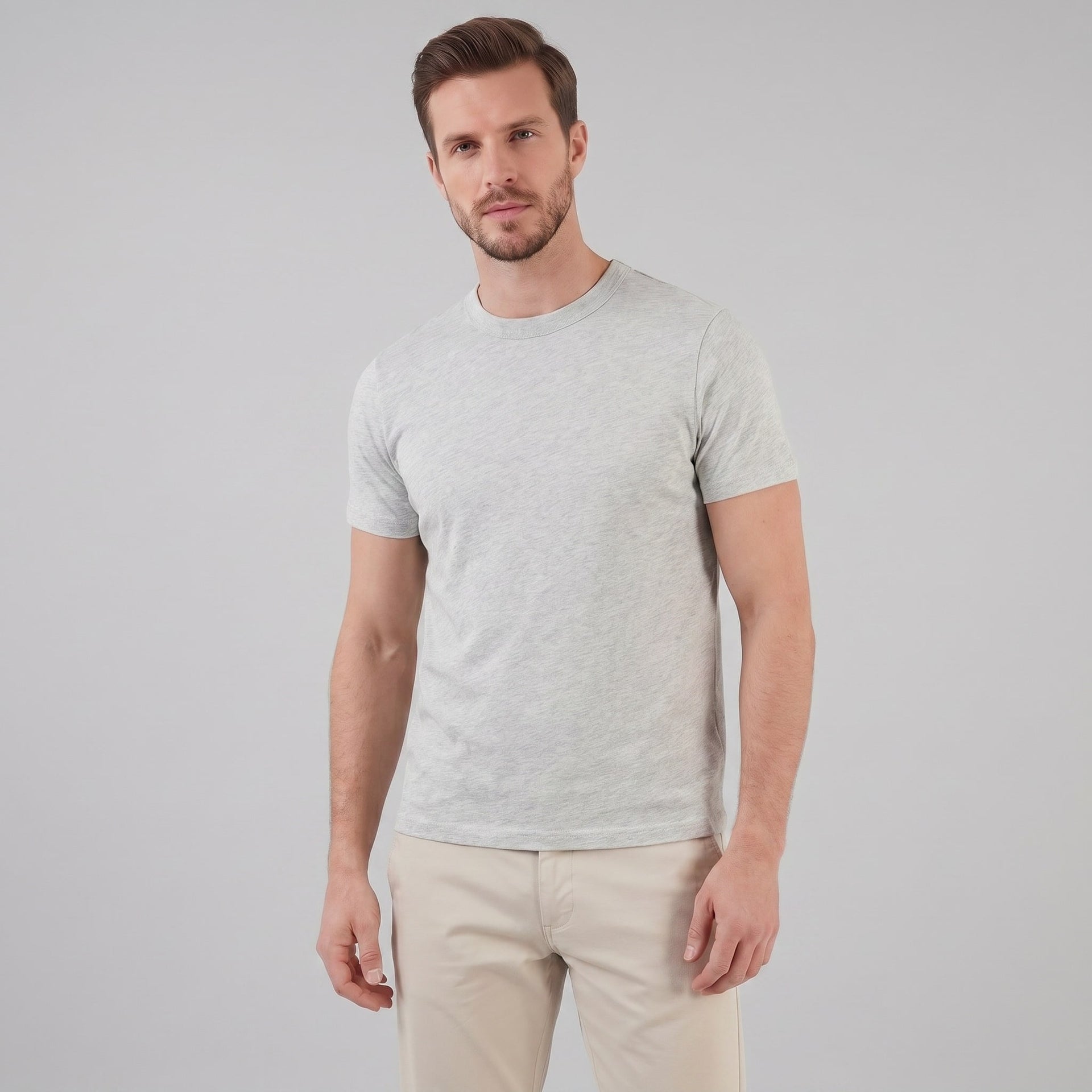 Ian Cotton Blend Crew Neck T-Shirt