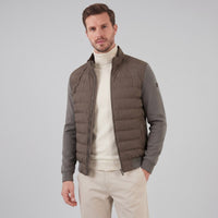Latham Quilted Hybrid Bomber Jacket