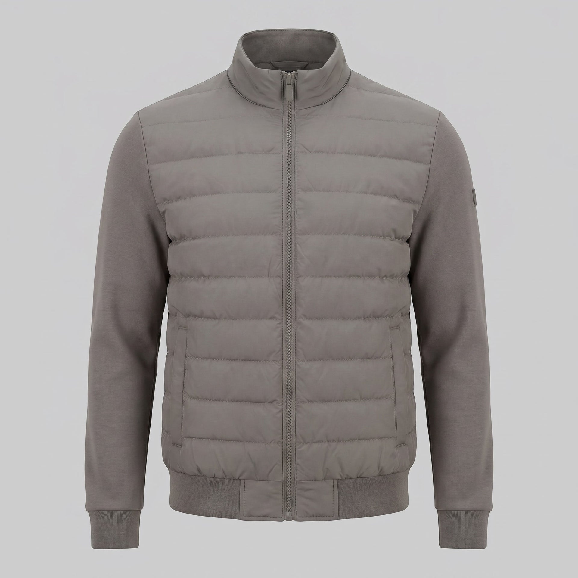 Latham Quilted Hybrid Bomber Jacket