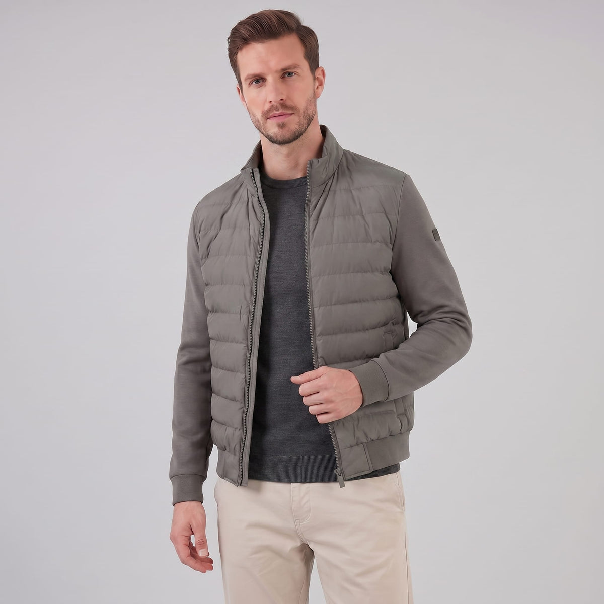 Latham Quilted Hybrid Bomber Jacket_11
