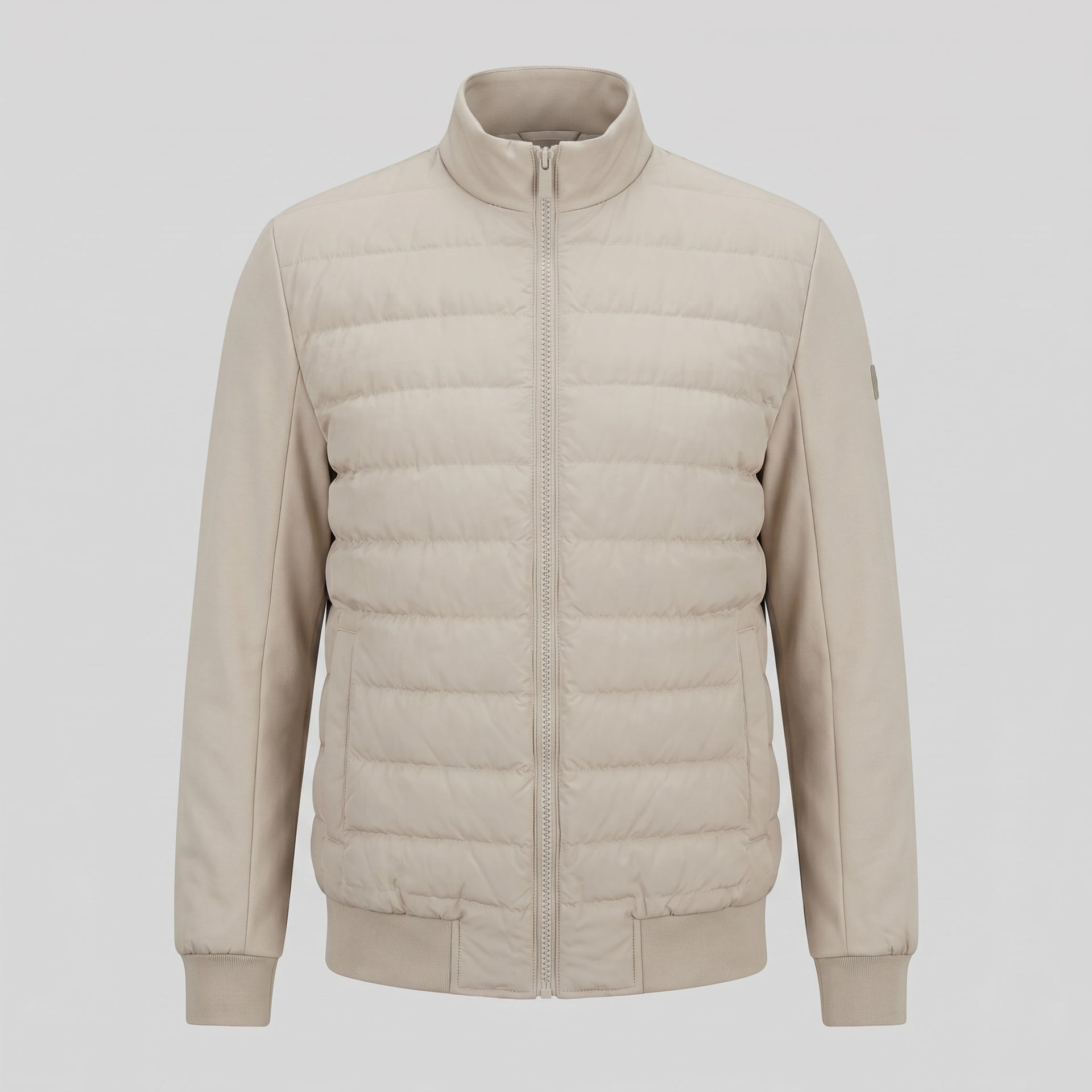Latham Quilted Hybrid Bomber Jacket