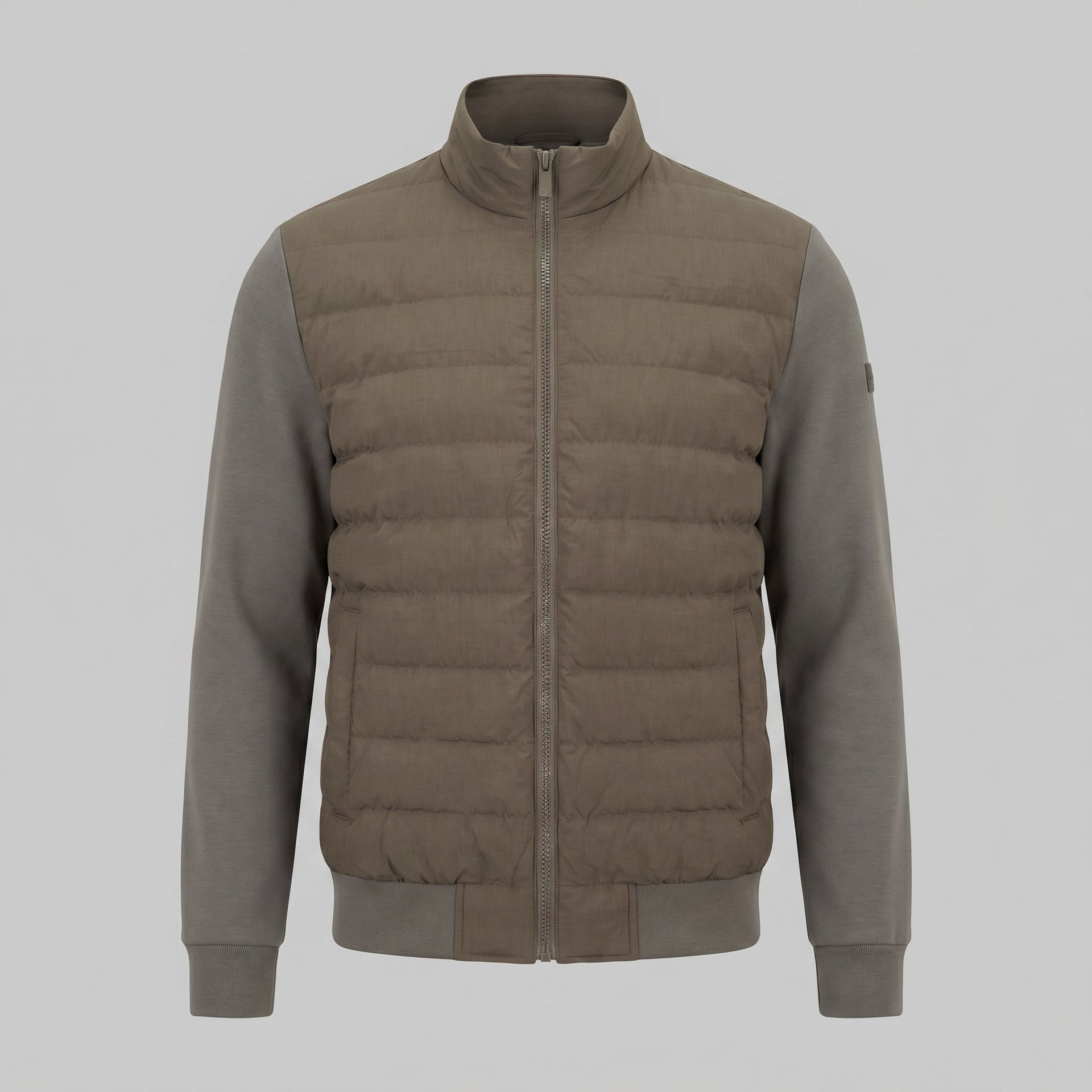 Latham Quilted Hybrid Bomber Jacket