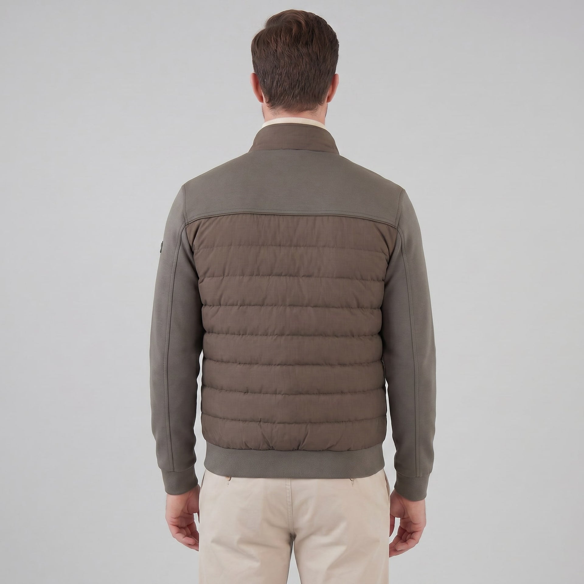 Latham Quilted Hybrid Bomber Jacket