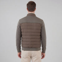 Latham Quilted Hybrid Bomber Jacket