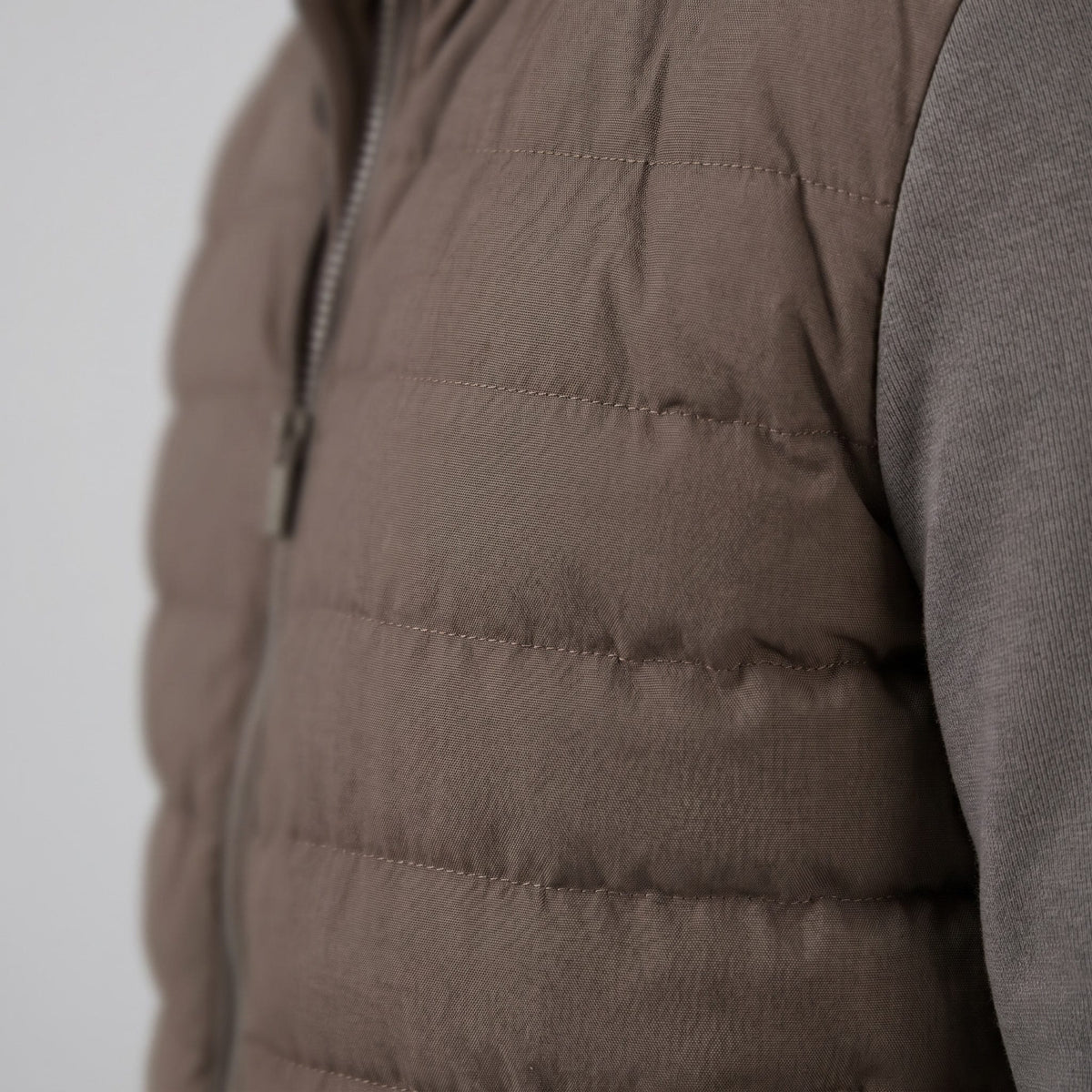 Latham Quilted Hybrid Bomber Jacket