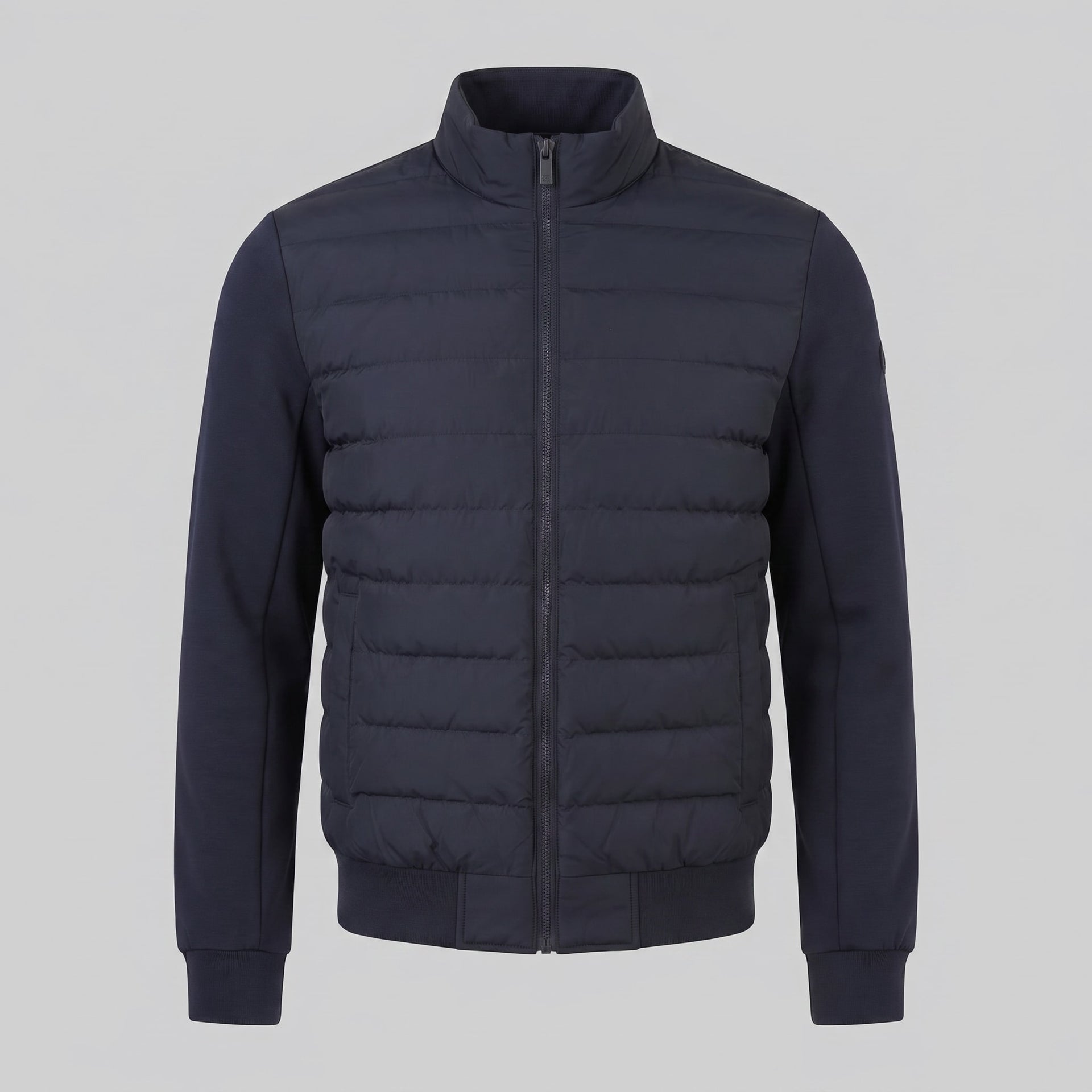 Latham Quilted Hybrid Bomber Jacket