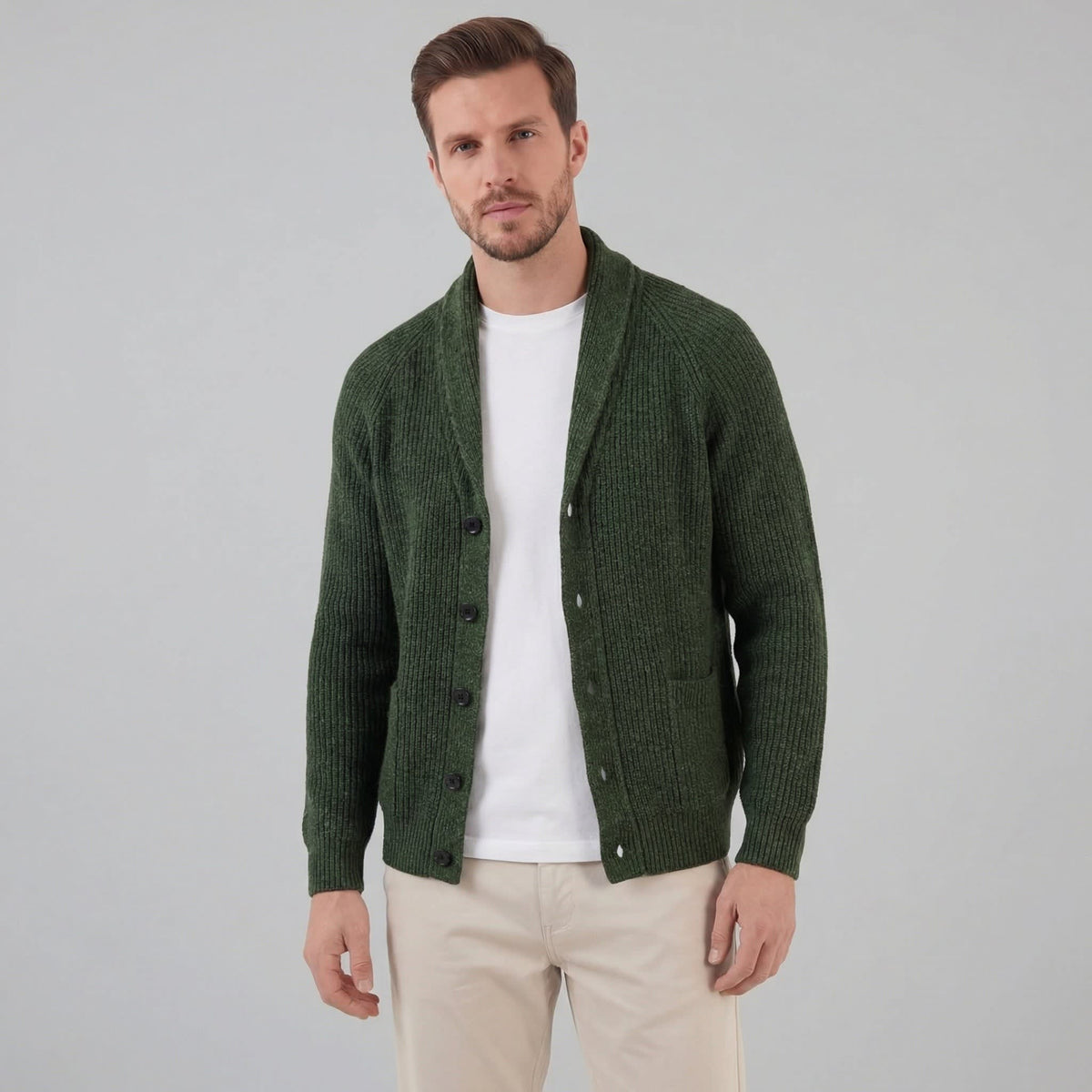 Ezekiel Shawl Collar Knit Cardigan