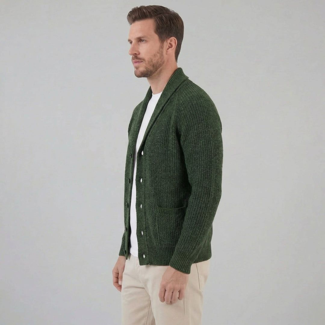 Ezekiel Shawl Collar Knit Cardigan