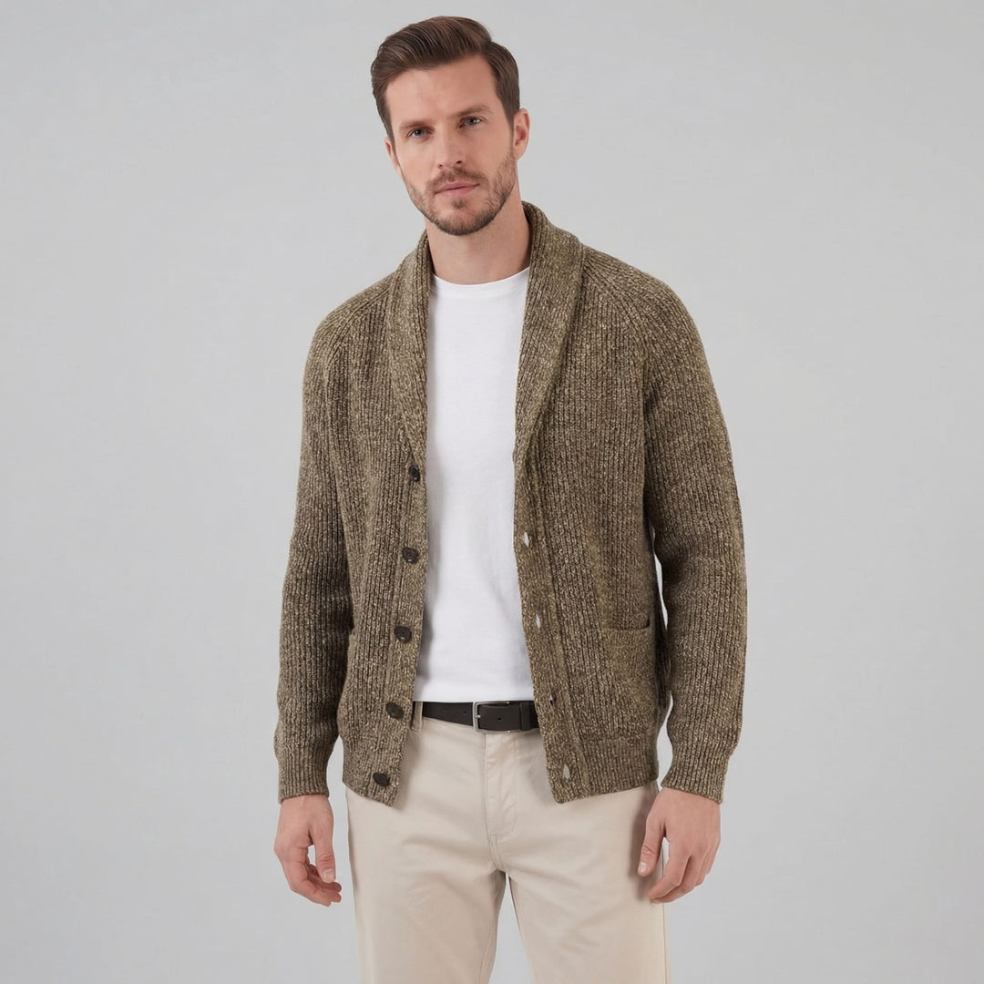 Ezekiel Shawl Collar Knit Cardigan