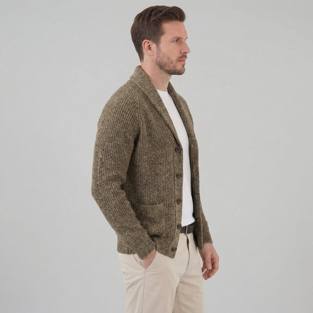 Ezekiel Shawl Collar Knit Cardigan