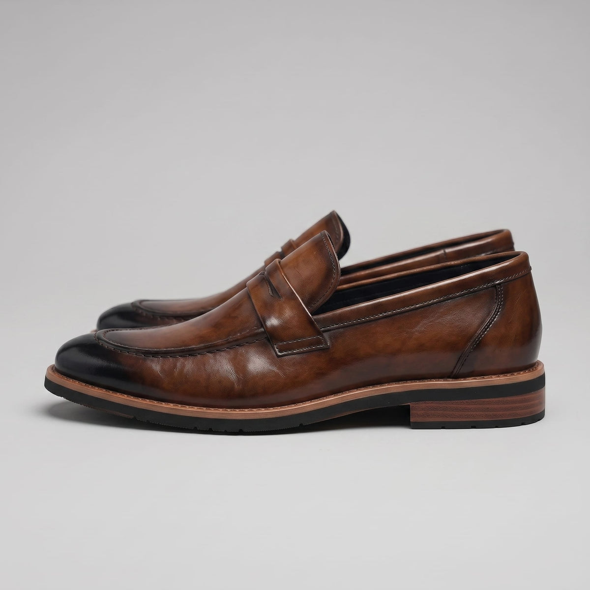 Manning Leather Penny Loafers_7