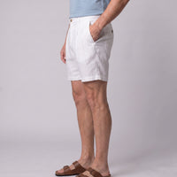 Dudley Pleated Linen Shorts