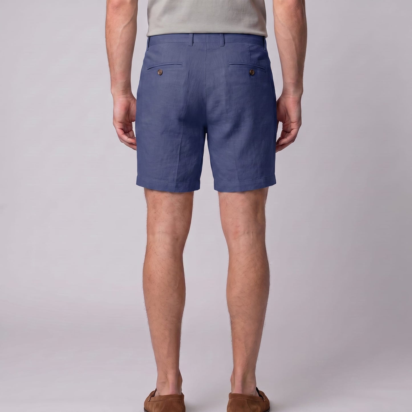 Dudley Pleated Linen Shorts_17