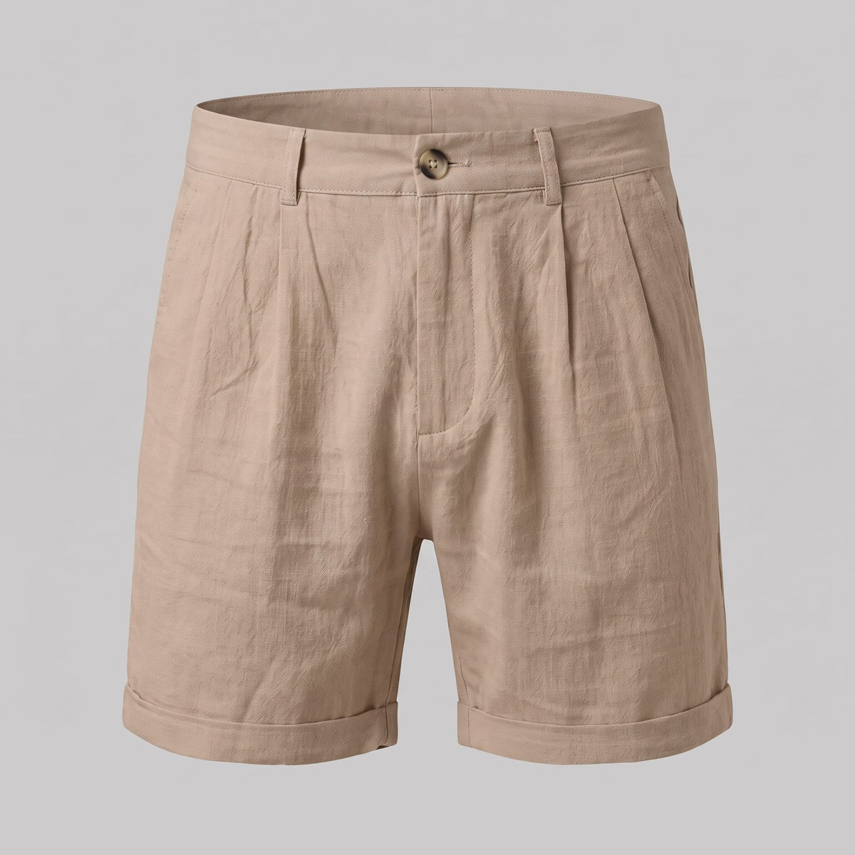 Dudley Pleated Linen Shorts_2