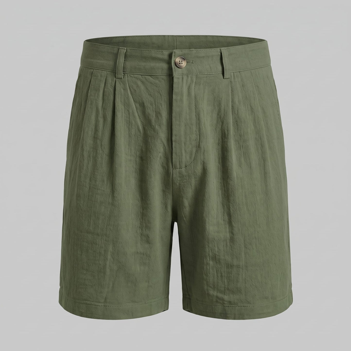 Dudley Pleated Linen Shorts_22