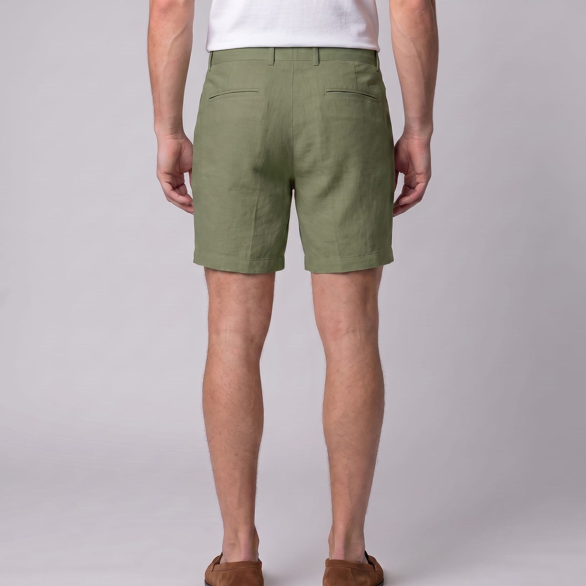 Dudley Pleated Linen Shorts_23