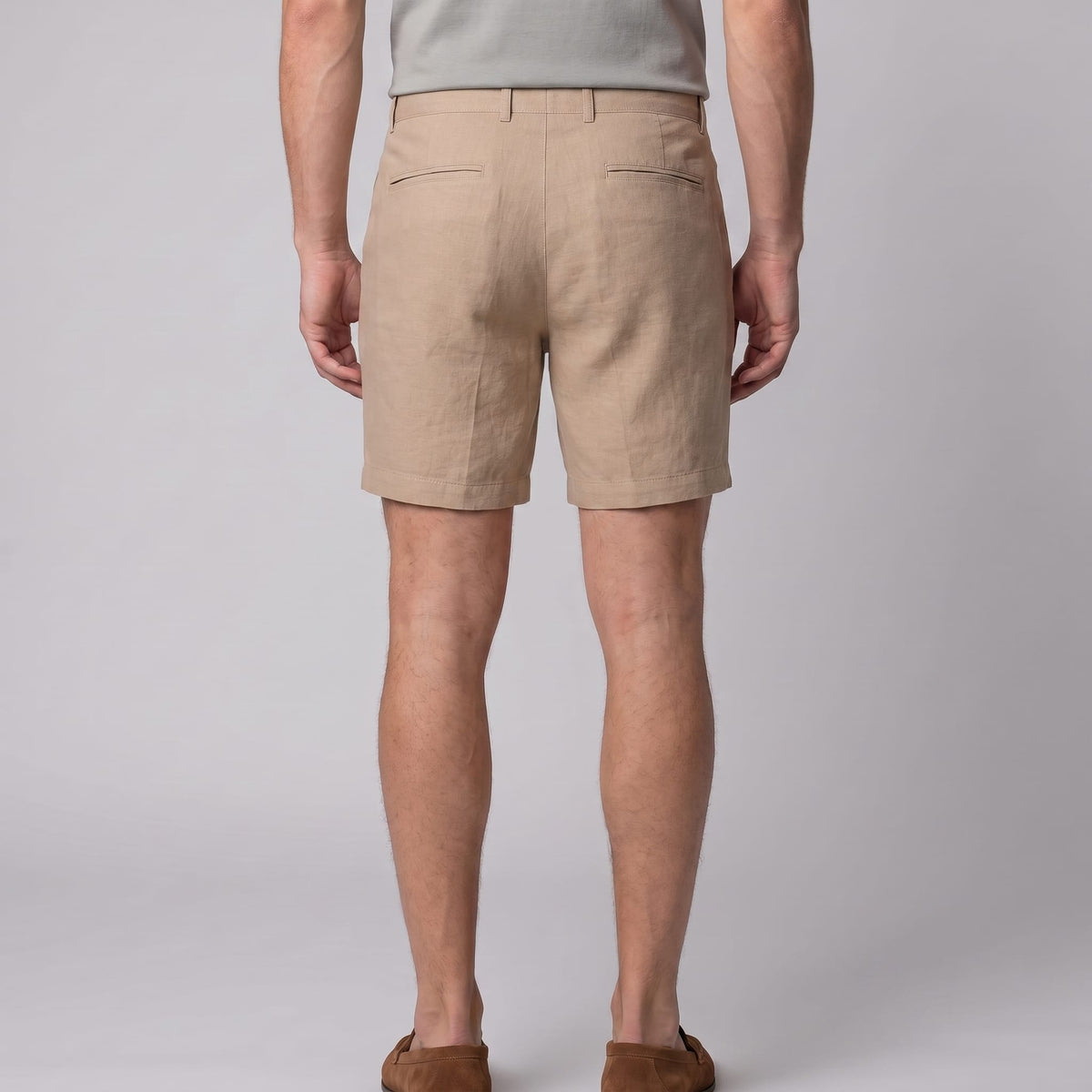 Dudley Pleated Linen Shorts_3