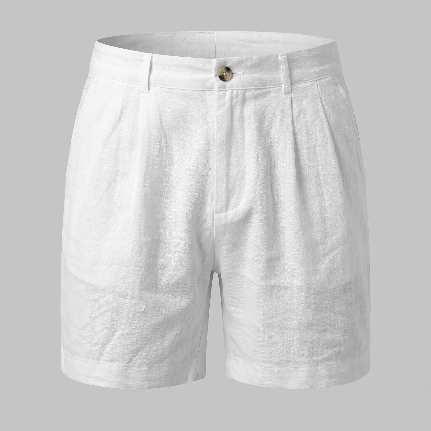Dudley Pleated Linen Shorts_9