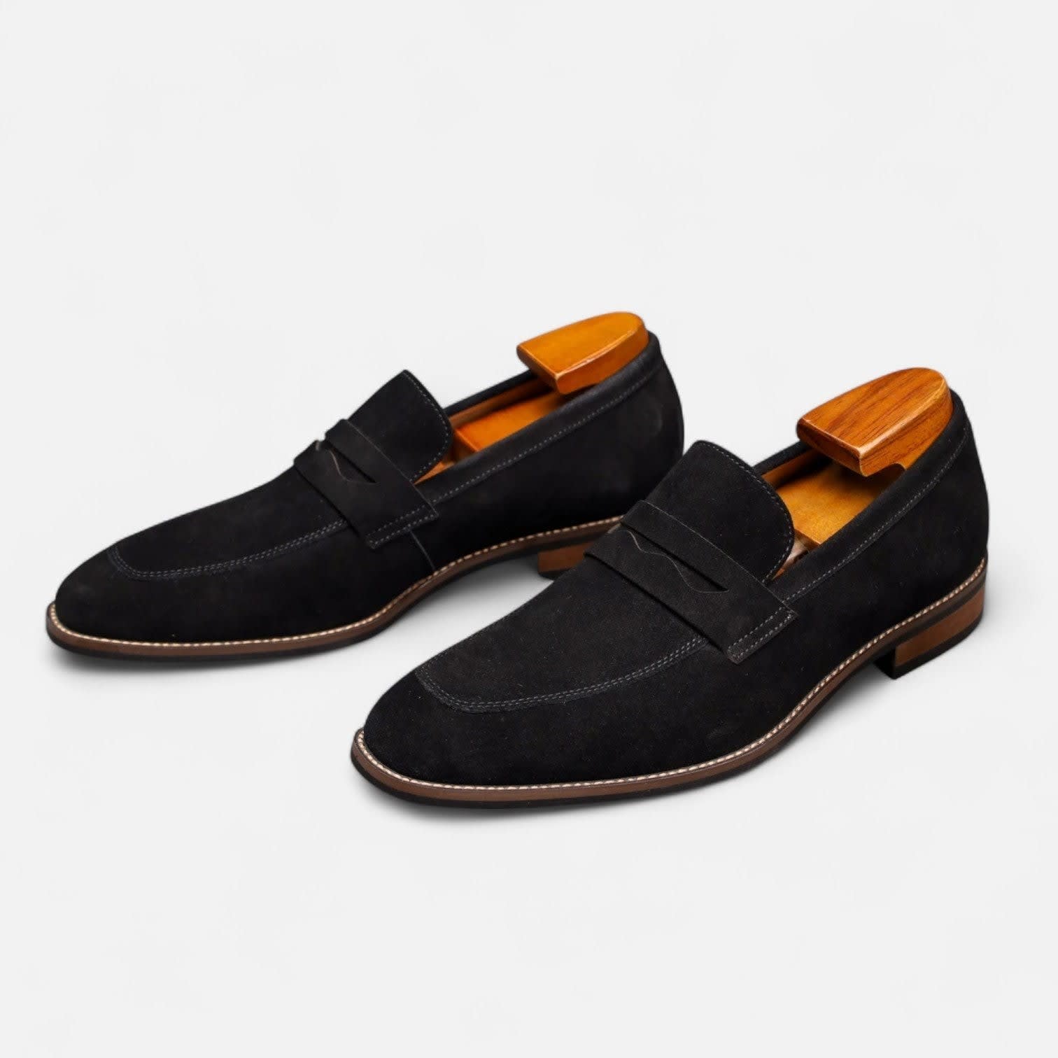Marlowe Suede Penny Loafers
