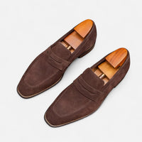 Marlowe Suede Penny Loafers