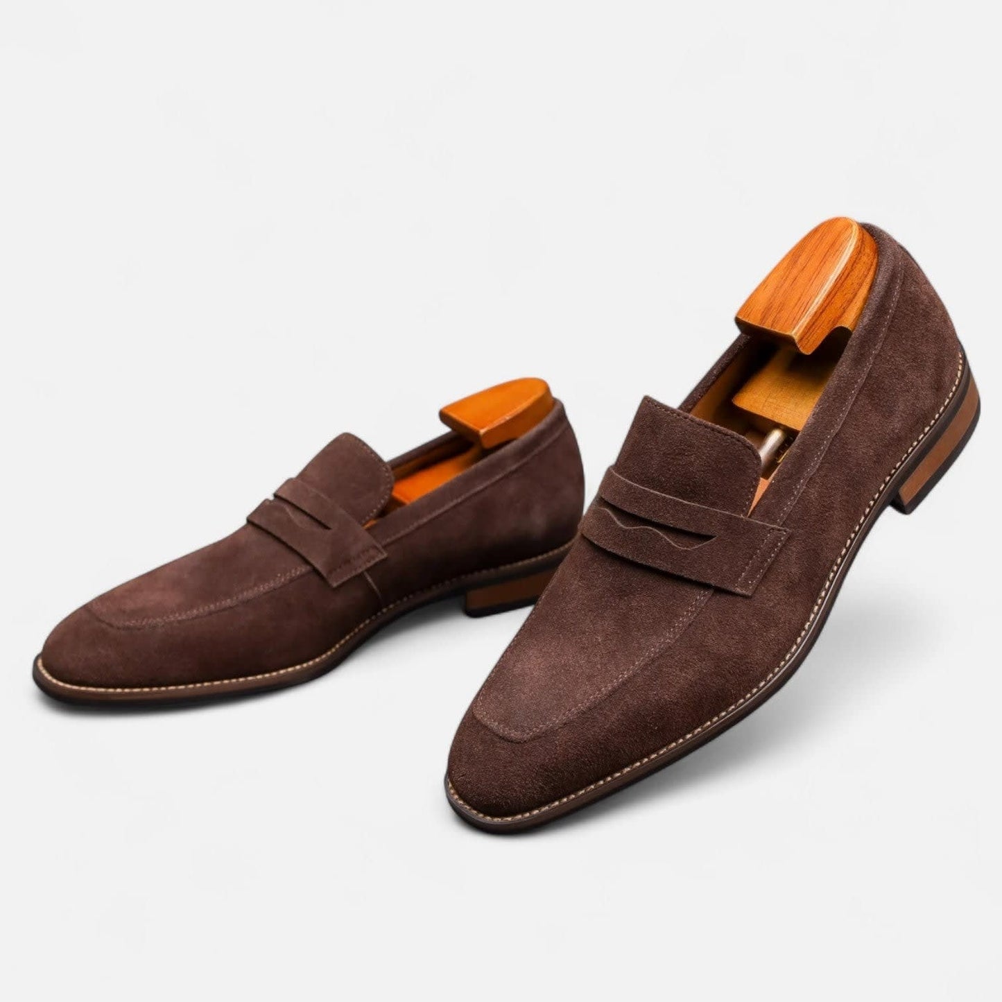 Marlowe Suede Penny Loafers_15