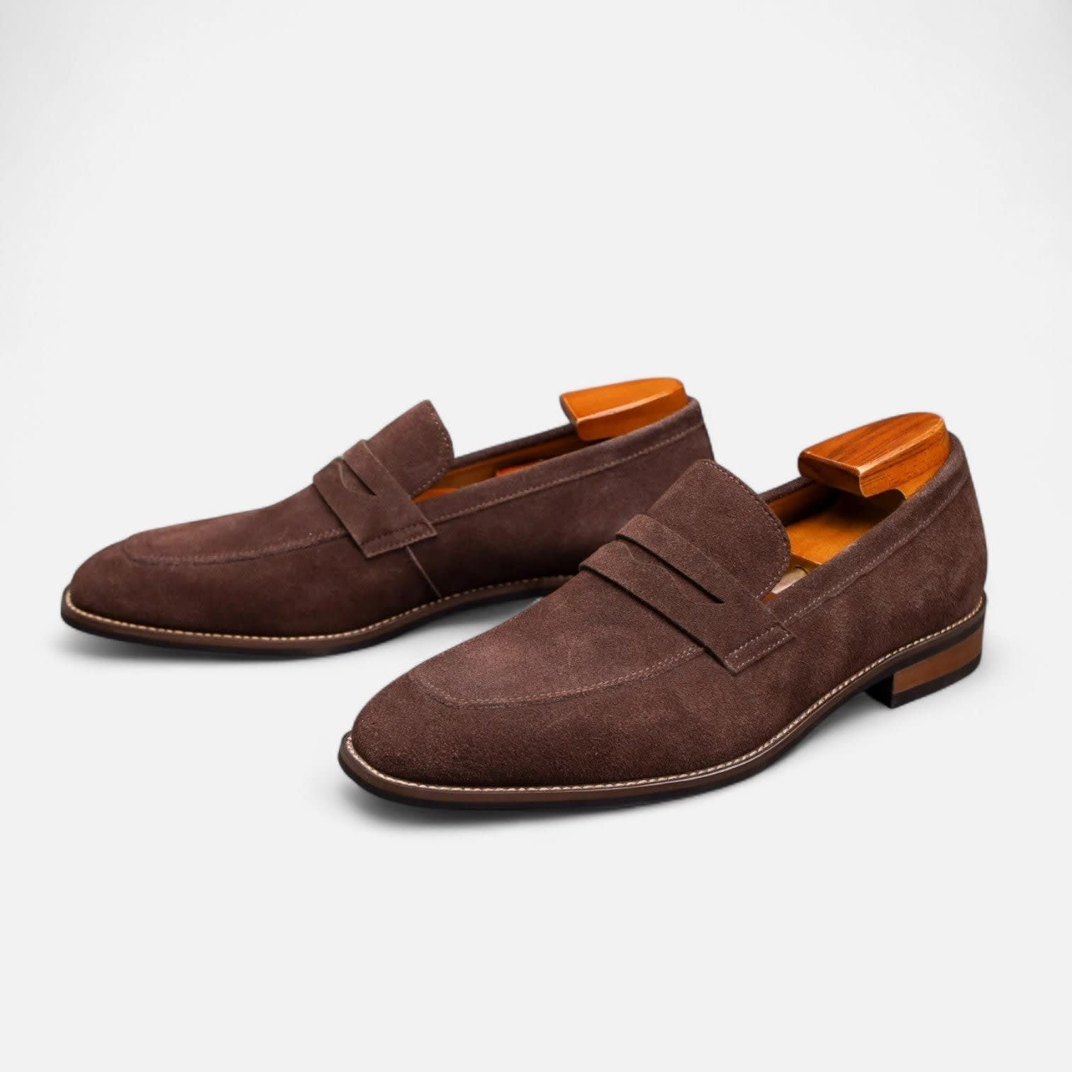 Marlowe Suede Penny Loafers