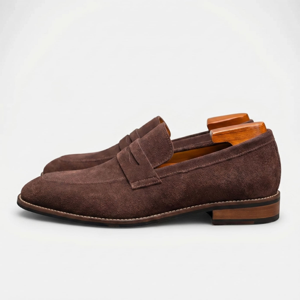 Marlowe Suede Penny Loafers