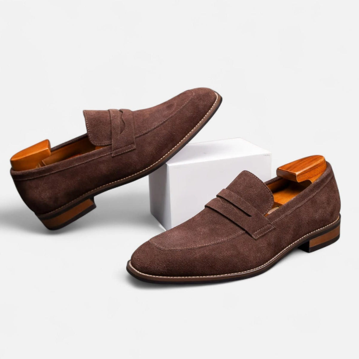Marlowe Suede Penny Loafers_6