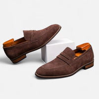 Marlowe Suede Penny Loafers