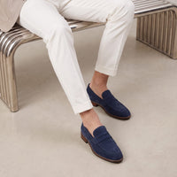 Marlowe Suede Penny Loafers