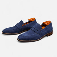Marlowe Suede Penny Loafers