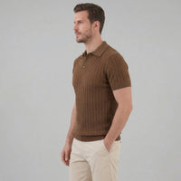 Rafferty Cotton Blend Ribbed Polo