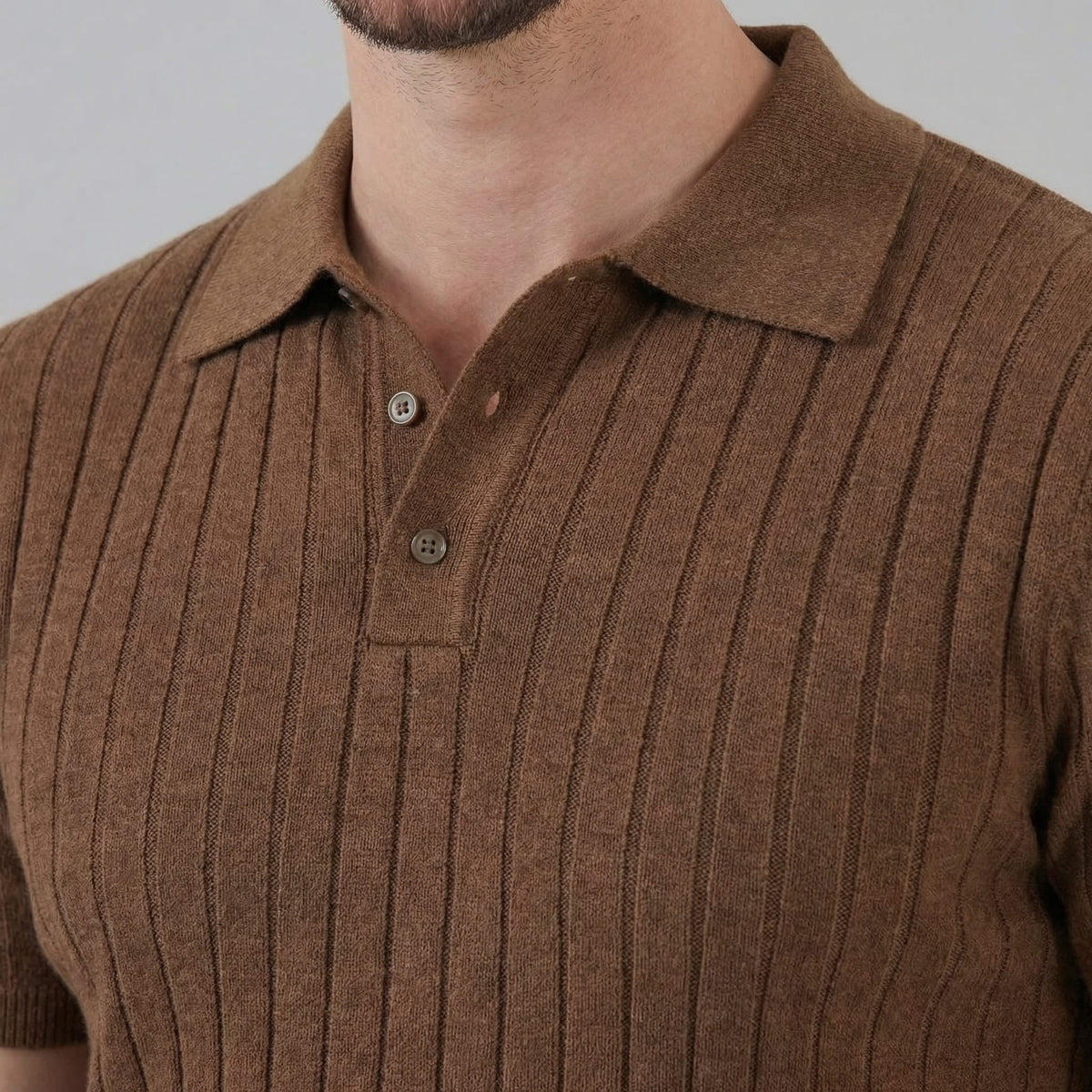 Rafferty Cotton Blend Ribbed Polo