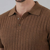 Rafferty Cotton Blend Ribbed Polo