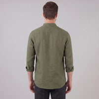 Jace Cotton Blend Band Collar Shirt