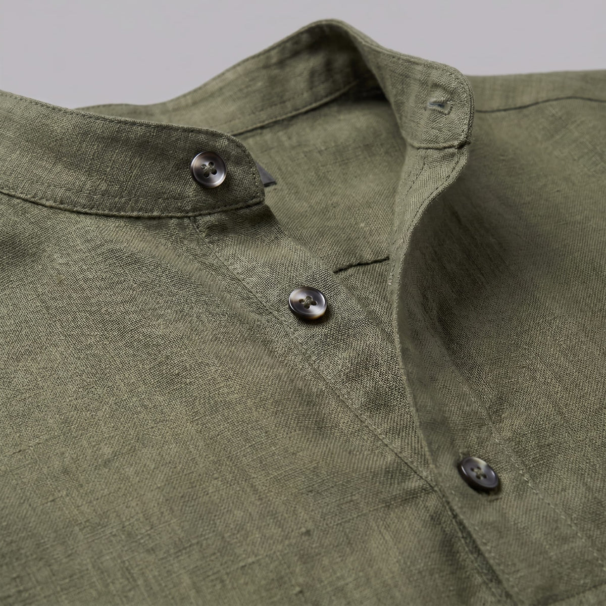 Jace Cotton Blend Band Collar Shirt_14