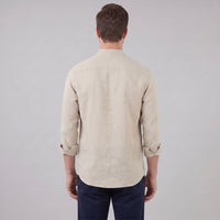 Jace Cotton Blend Band Collar Shirt