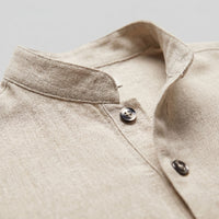 Jace Cotton Blend Band Collar Shirt