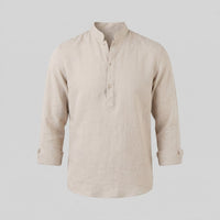 Jace Cotton Blend Band Collar Shirt