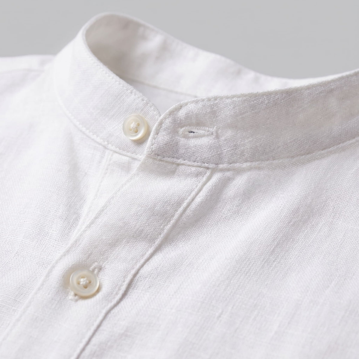Jace Cotton Blend Band Collar Shirt_9