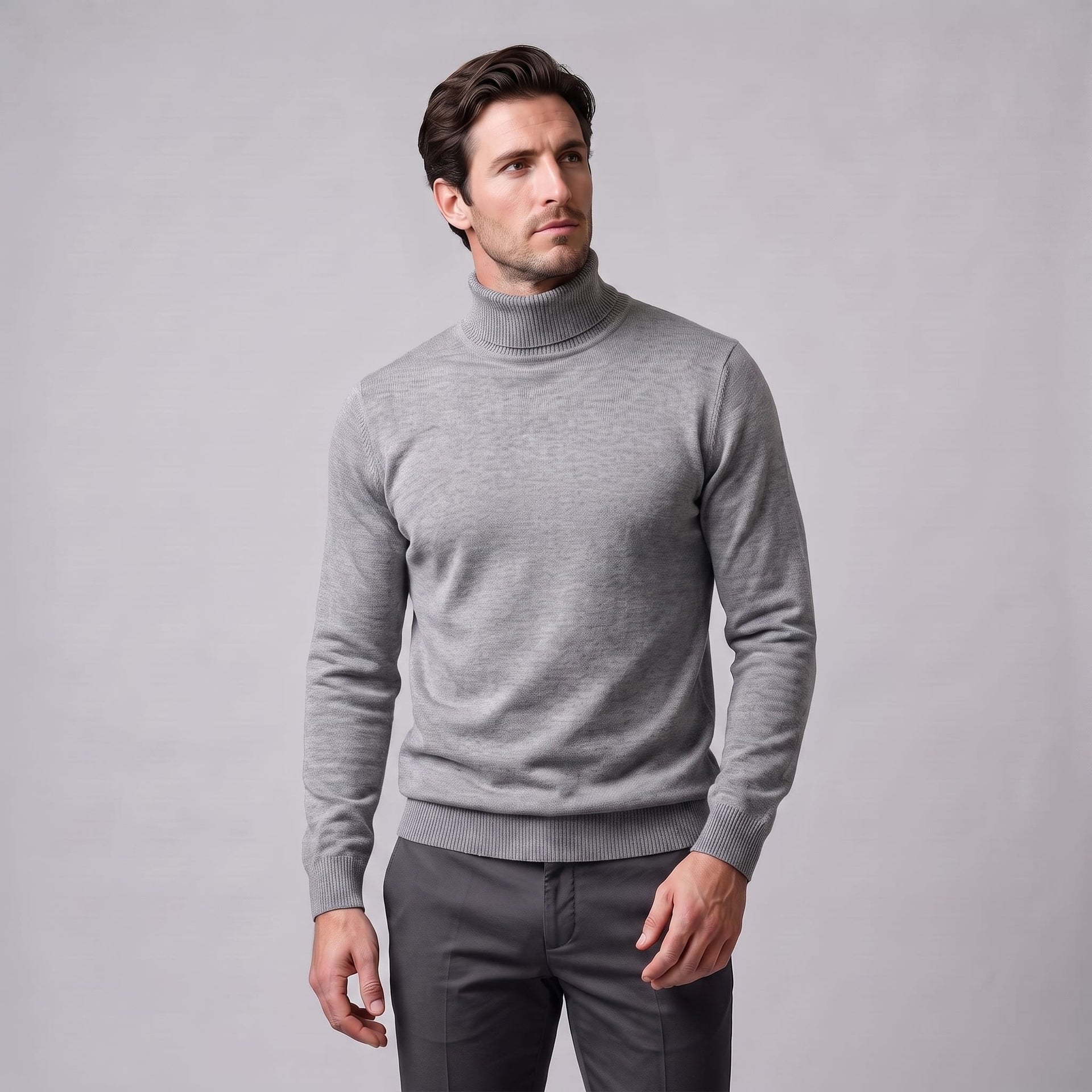 Finn Wool Mock Neck Sweater