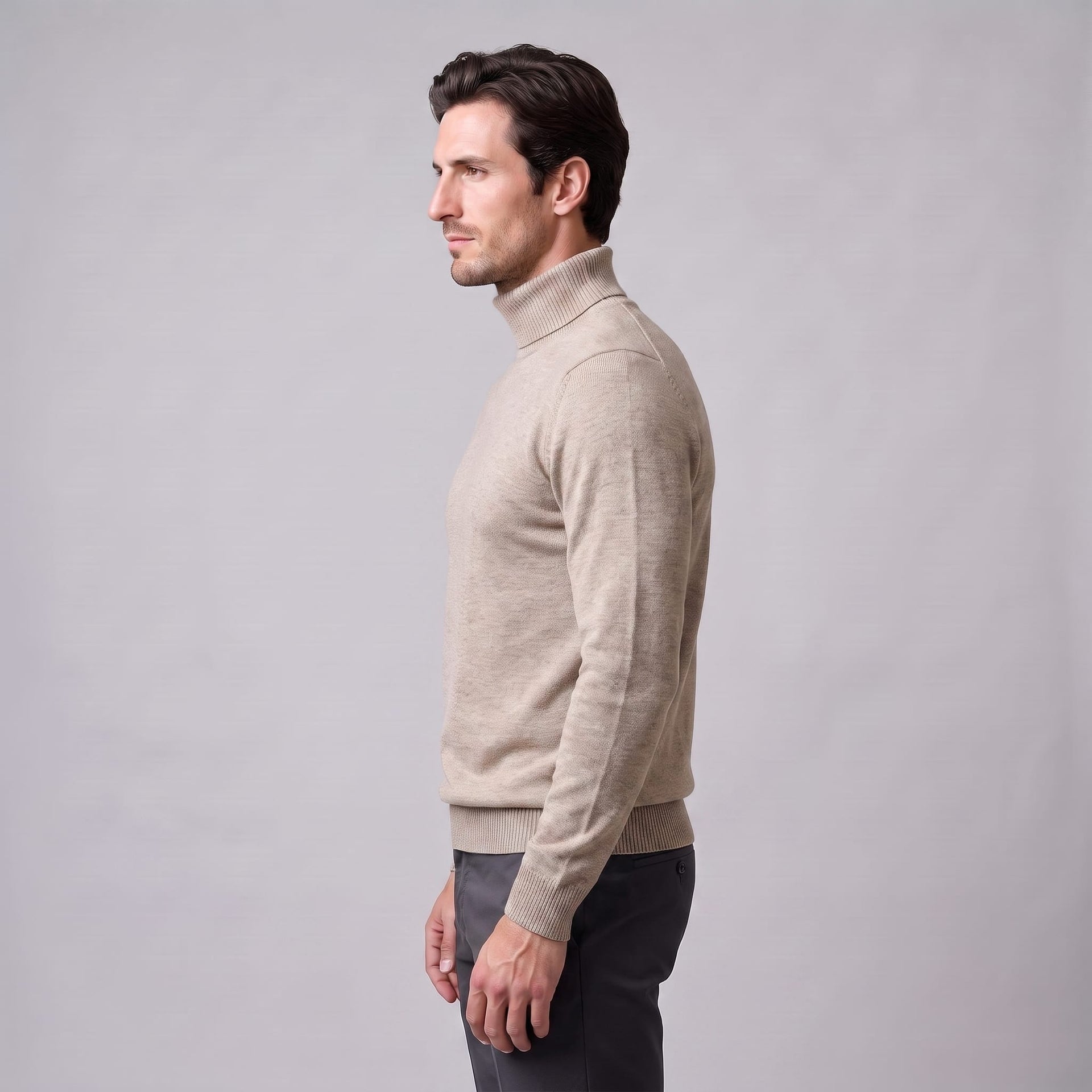 Finn Wool Mock Neck Sweater