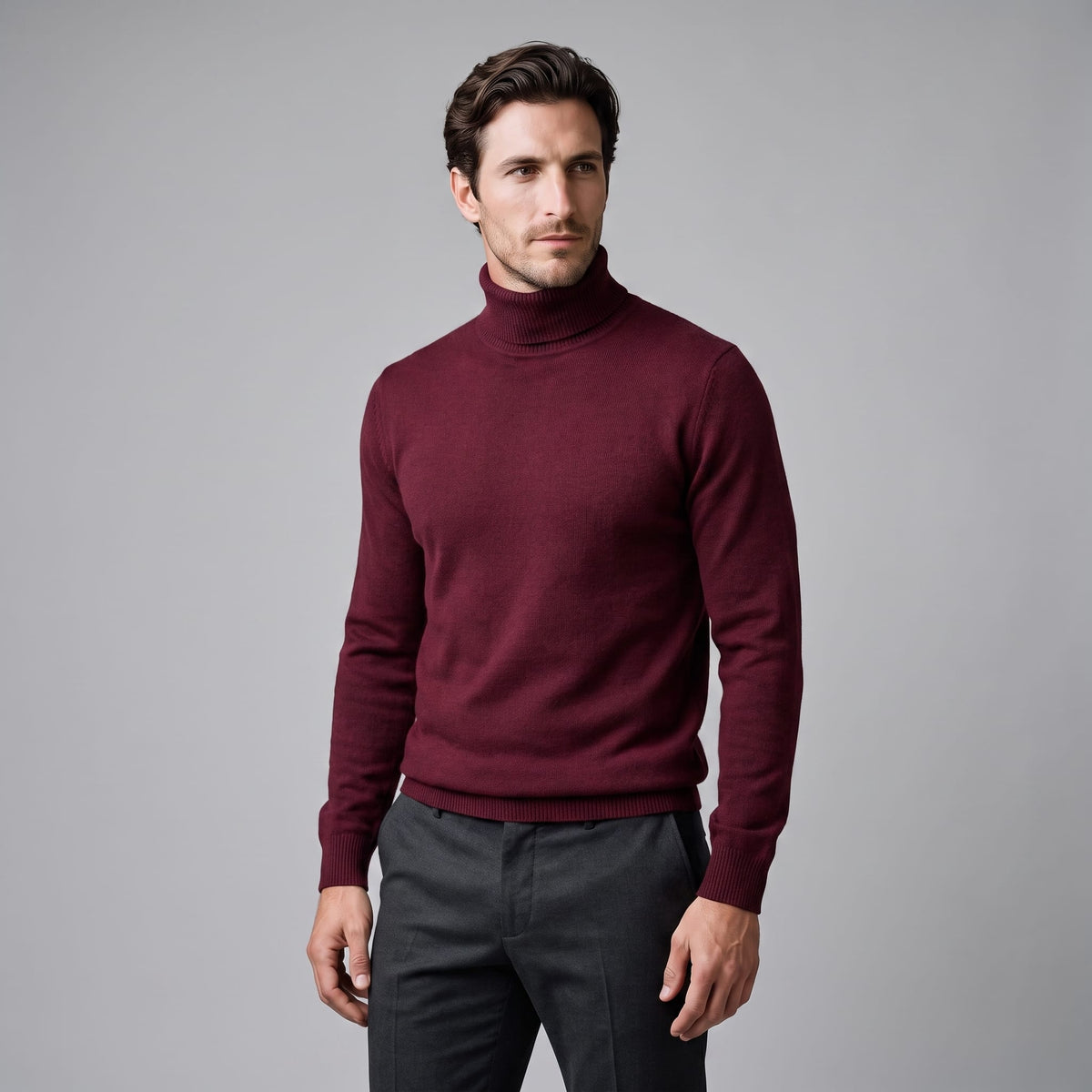Finn Wool Mock Neck Sweater